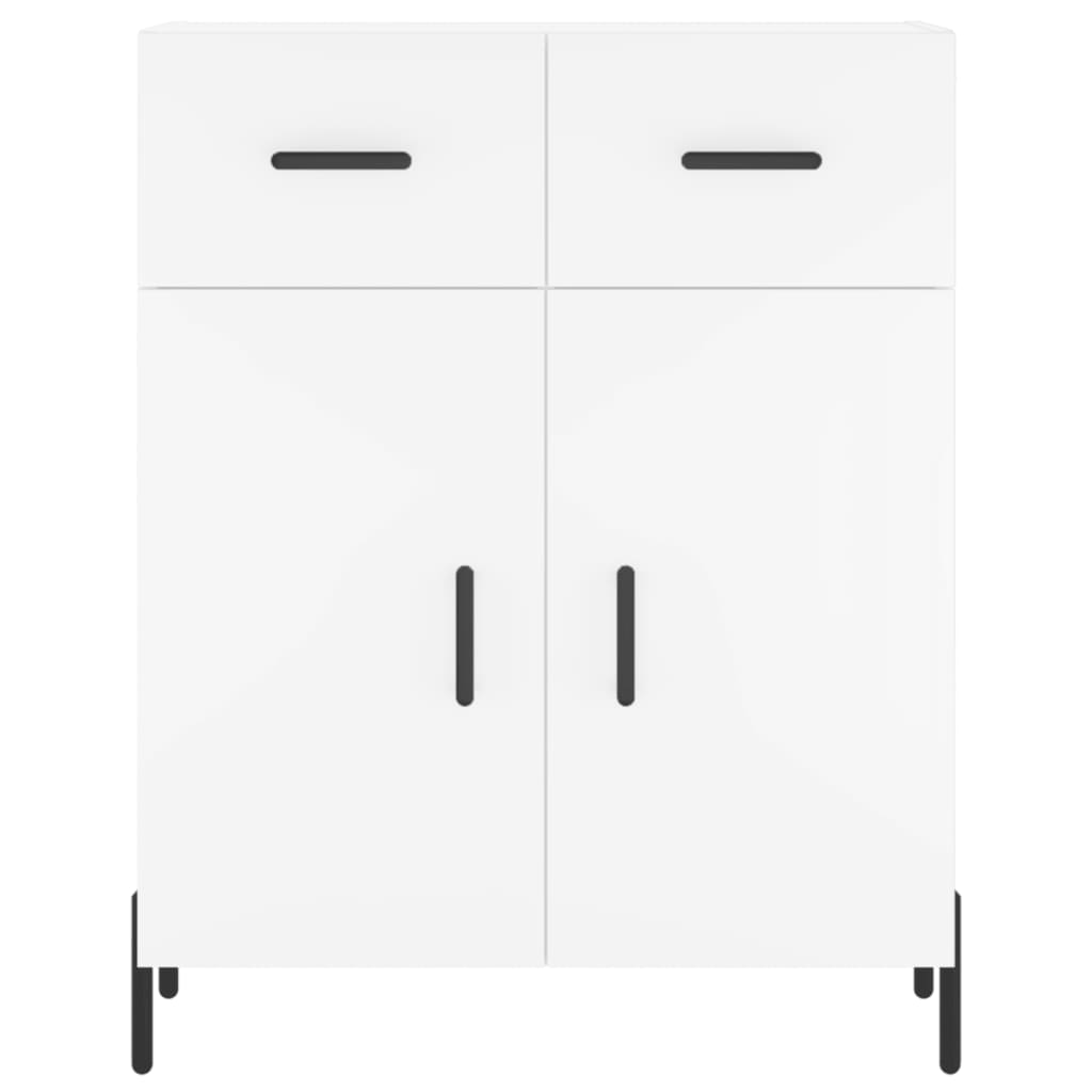 Image Buffet haut Blanc 69,5x34x180 cm Bois d'ingénierie | Xios Store SNC vidaXL Xios Store SNC