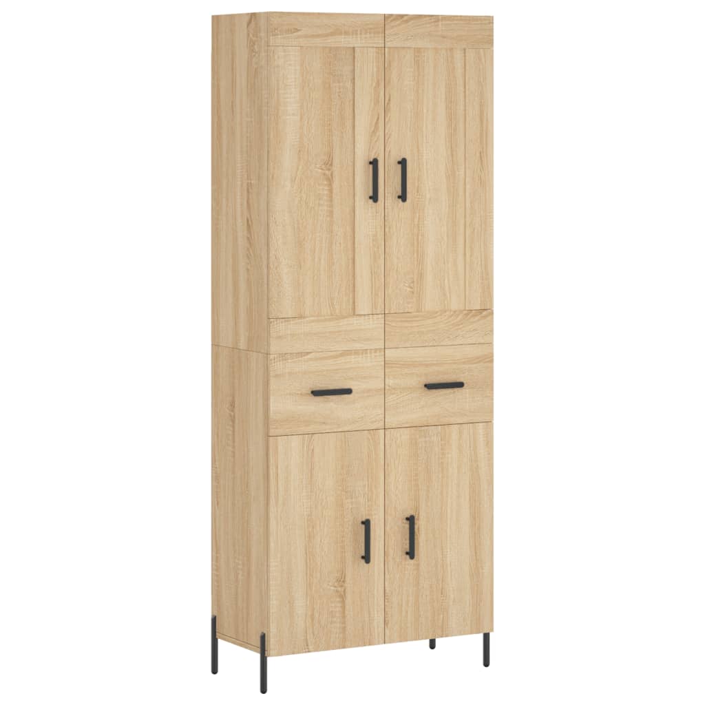 Image Buffet haut Chêne sonoma 69,5x34x180 cm Bois d'ingénierie | Xios Store SNC vidaXL Xios Store SNC