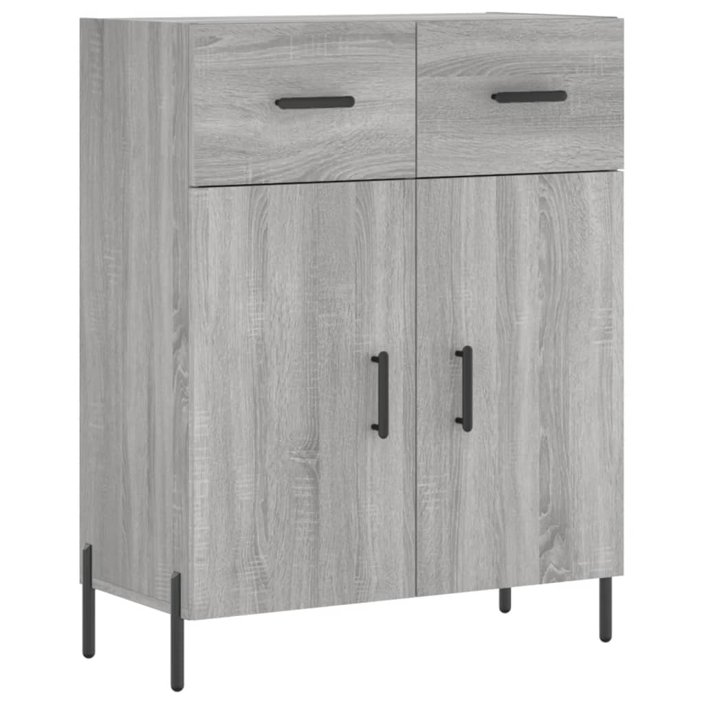 Image Buffet haut Sonoma gris 69,5x34x180 cm Bois d'ingénierie | Xios Store SNC vidaXL Xios Store SNC