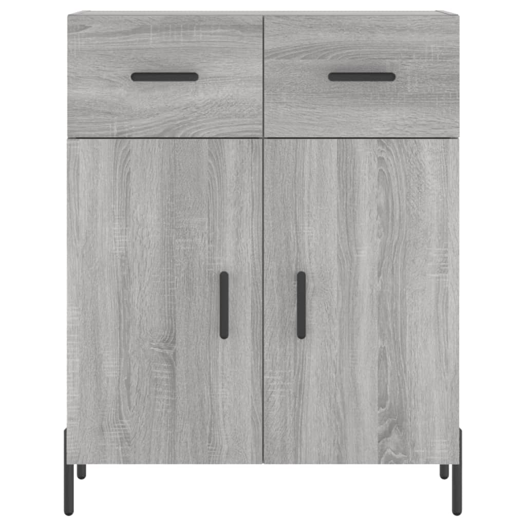 Image Buffet haut Sonoma gris 69,5x34x180 cm Bois d'ingénierie | Xios Store SNC vidaXL Xios Store SNC