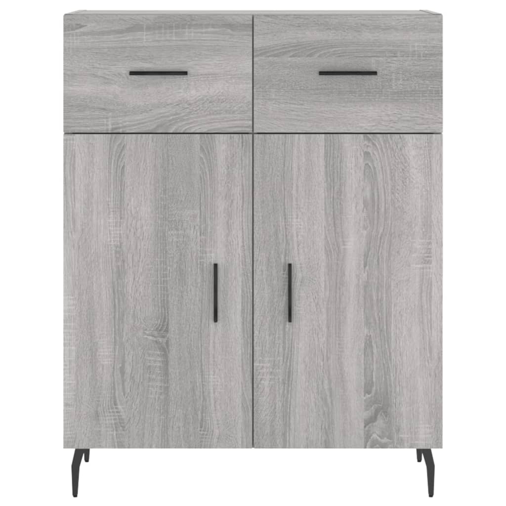 Image Buffet haut Sonoma gris 69,5x34x180 cm Bois d'ingénierie | Xios Store SNC vidaXL Xios Store SNC