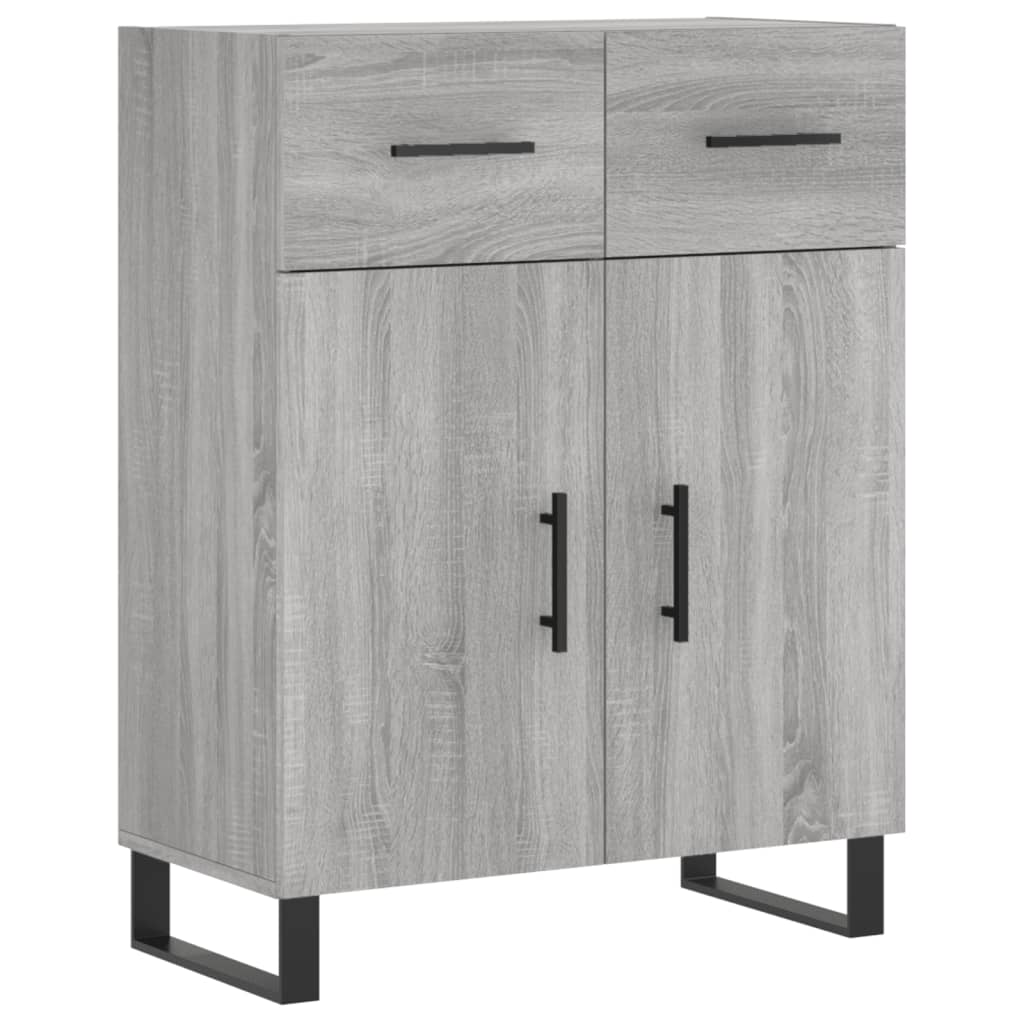 Image Buffet haut Sonoma gris 69,5x34x180 cm Bois d'ingénierie | Xios Store SNC vidaXL Xios Store SNC