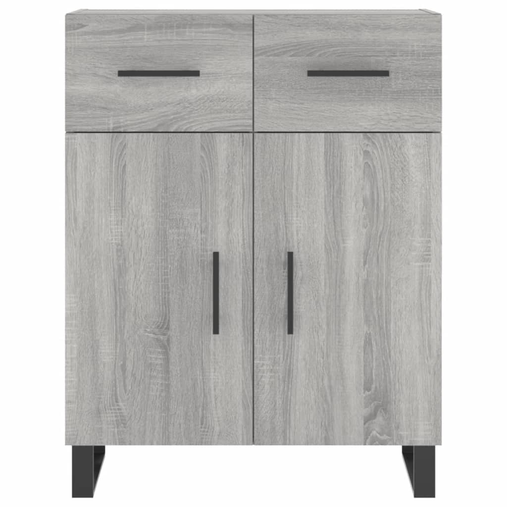 Image Buffet haut Sonoma gris 69,5x34x180 cm Bois d'ingénierie | Xios Store SNC vidaXL Xios Store SNC