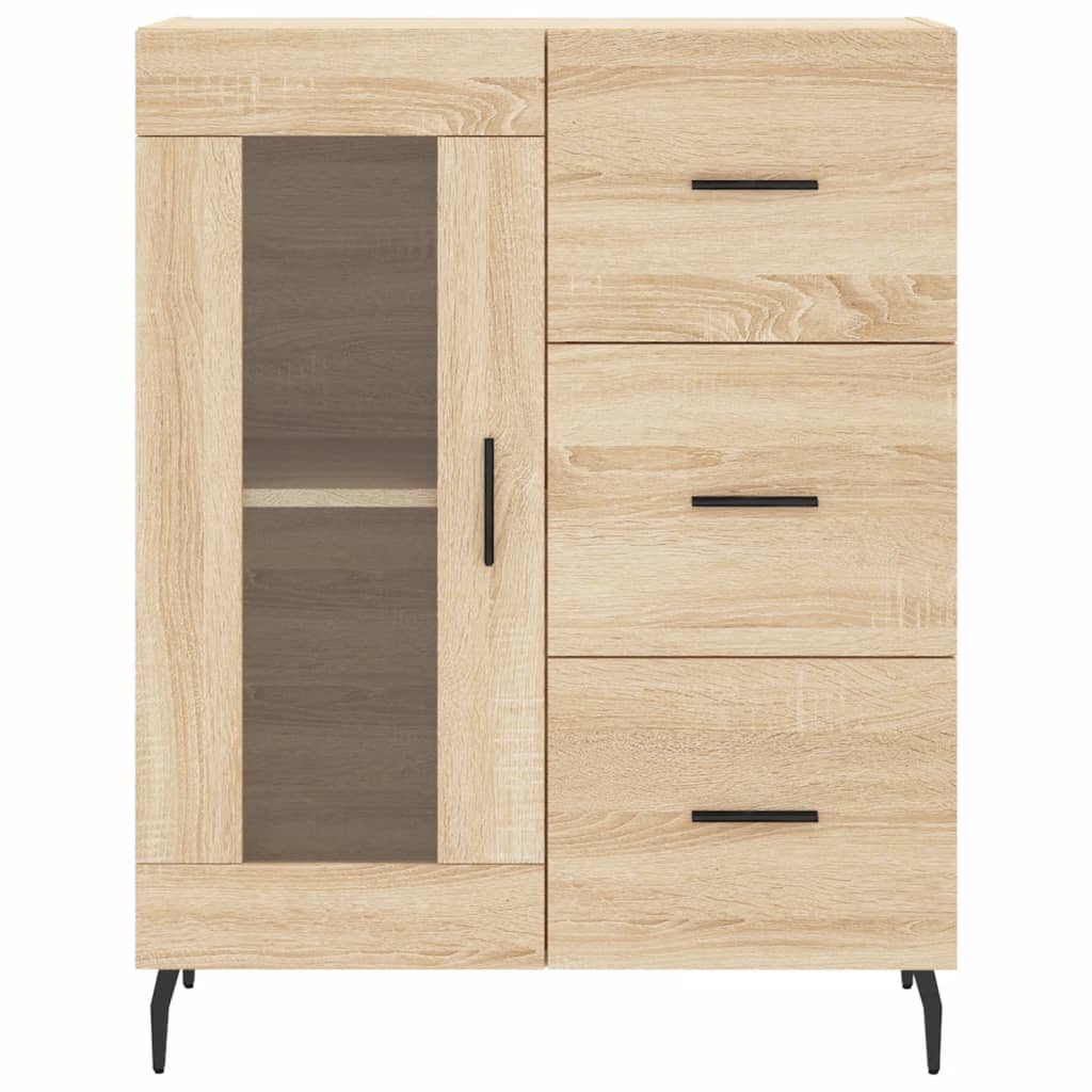 Image Buffet haut Chêne sonoma 69,5x34x180 cm Bois d'ingénierie | Xios Store SNC vidaXL Xios Store SNC