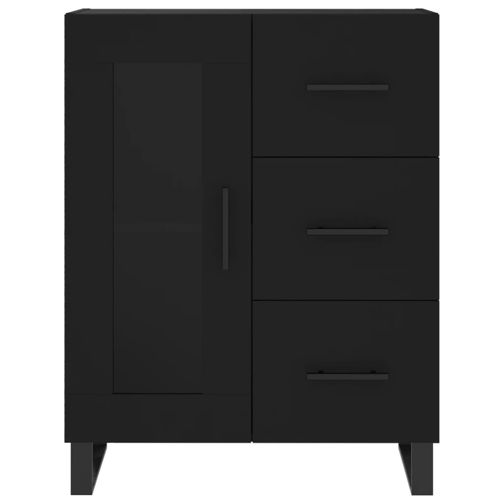 Image Buffet haut Noir 69,5x34x180 cm Bois d'ingénierie | Xios Store SNC vidaXL Xios Store SNC