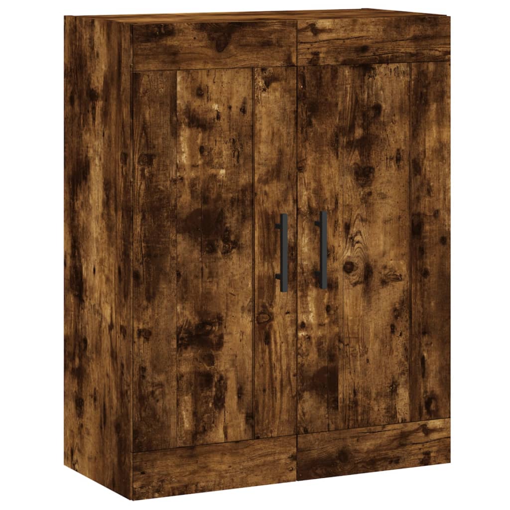 Image Buffet haut Chêne fumé 69,5x34x180 cm Bois d'ingénierie | Xios Store SNC vidaXL Xios Store SNC