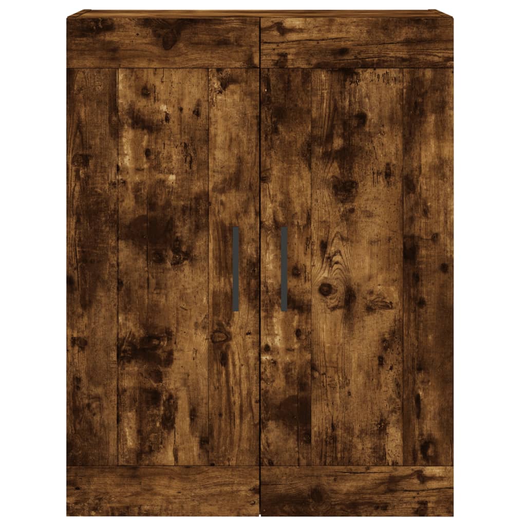 Image Buffet haut Chêne fumé 69,5x34x180 cm Bois d'ingénierie | Xios Store SNC vidaXL Xios Store SNC