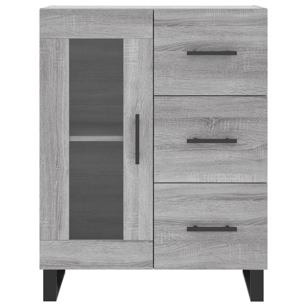 Image Buffet haut Sonoma gris 69,5x34x180 cm Bois d'ingénierie | Xios Store SNC vidaXL Xios Store SNC