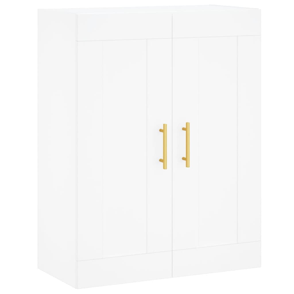 Image Buffet haut Blanc 69,5x34x180 cm Bois d'ingénierie | Xios Store SNC vidaXL Xios Store SNC