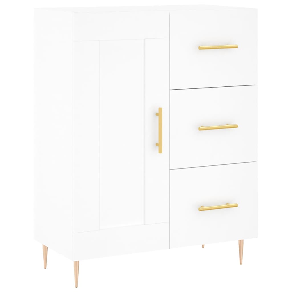 Image Buffet haut Blanc 69,5x34x180 cm Bois d'ingénierie | Xios Store SNC vidaXL Xios Store SNC