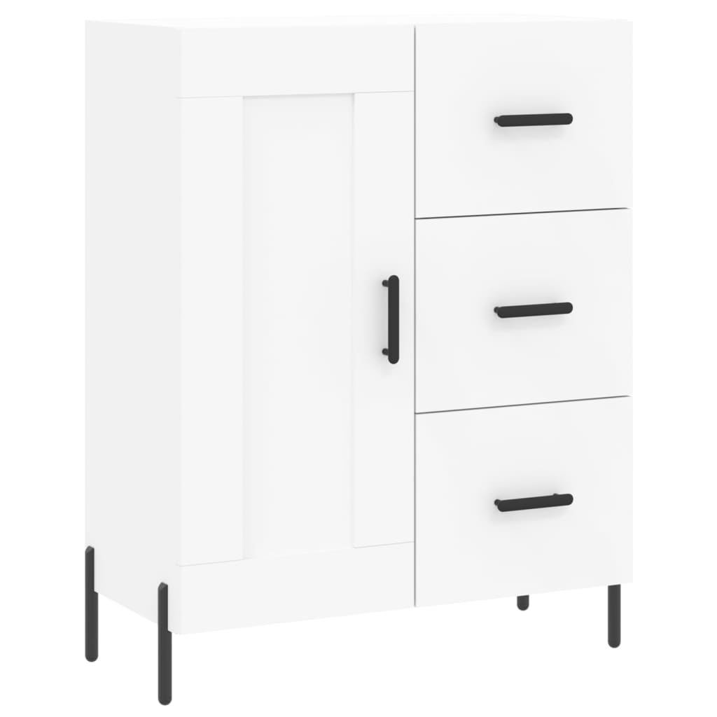 Image Buffet haut Blanc 69,5x34x180 cm Bois d'ingénierie | Xios Store SNC vidaXL Xios Store SNC