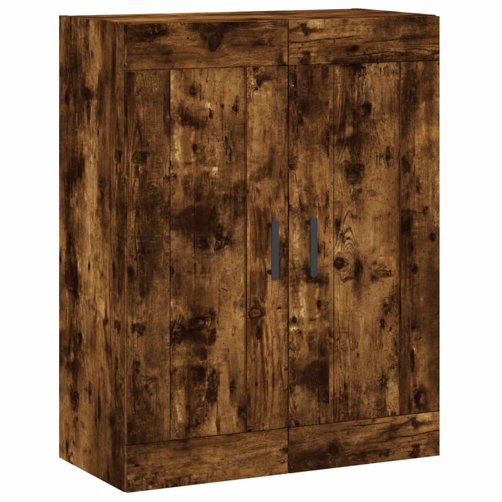 Image Buffet haut Chêne fumé 69,5x34x180 cm Bois d'ingénierie | Xios Store SNC vidaXL Xios Store SNC