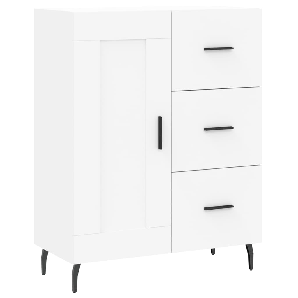 Image Buffet haut Blanc 69,5x34x180 cm Bois d'ingénierie | Xios Store SNC vidaXL Xios Store SNC