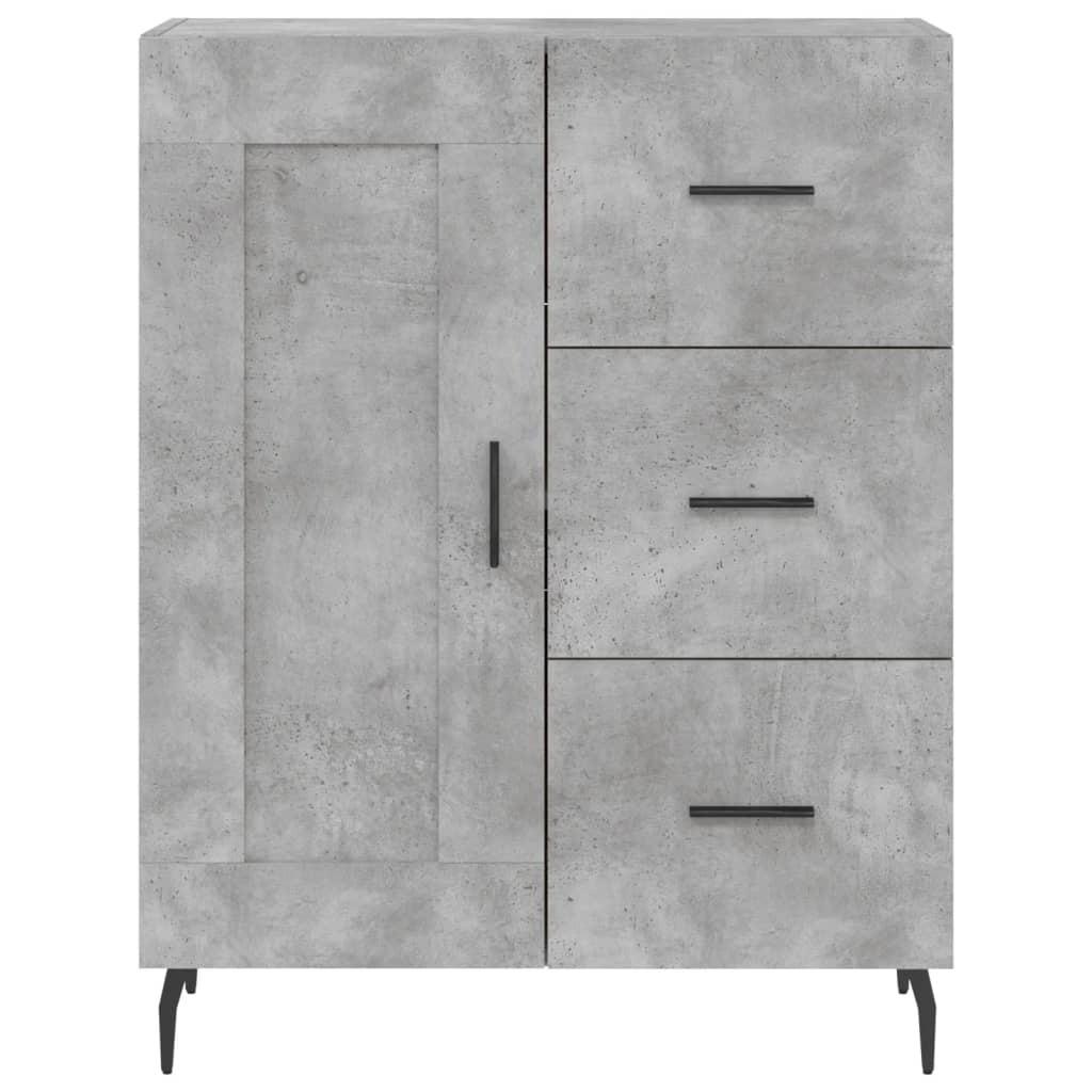 Image Buffet haut Gris béton 69,5x34x180 cm Bois d'ingénierie | Xios Store SNC vidaXL Xios Store SNC