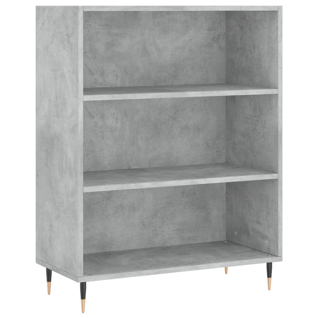 Image Buffet haut Gris béton 69,5x34x180 cm Bois d'ingénierie | Xios Store SNC vidaXL Xios Store SNC