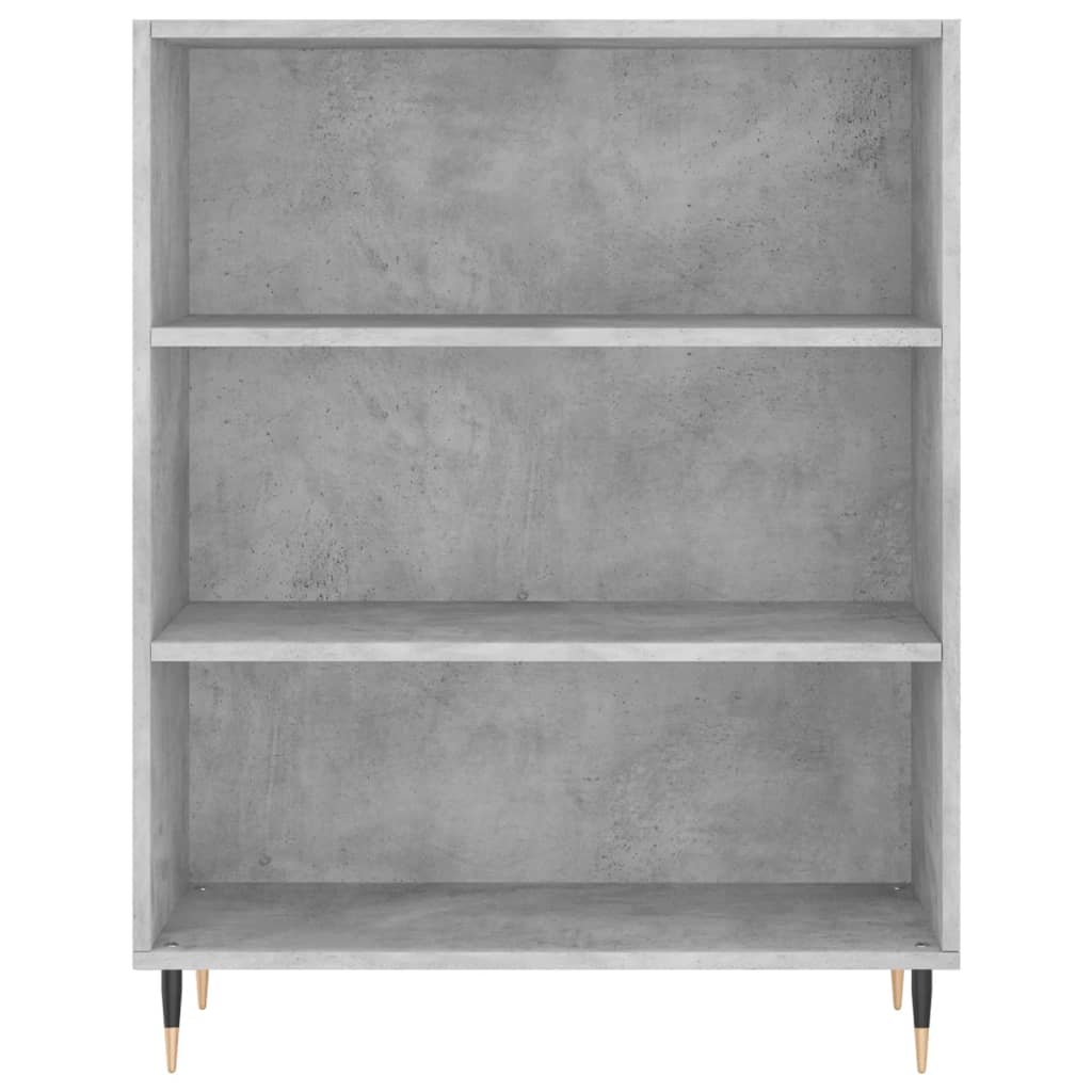 Image Buffet haut Gris béton 69,5x34x180 cm Bois d'ingénierie | Xios Store SNC vidaXL Xios Store SNC