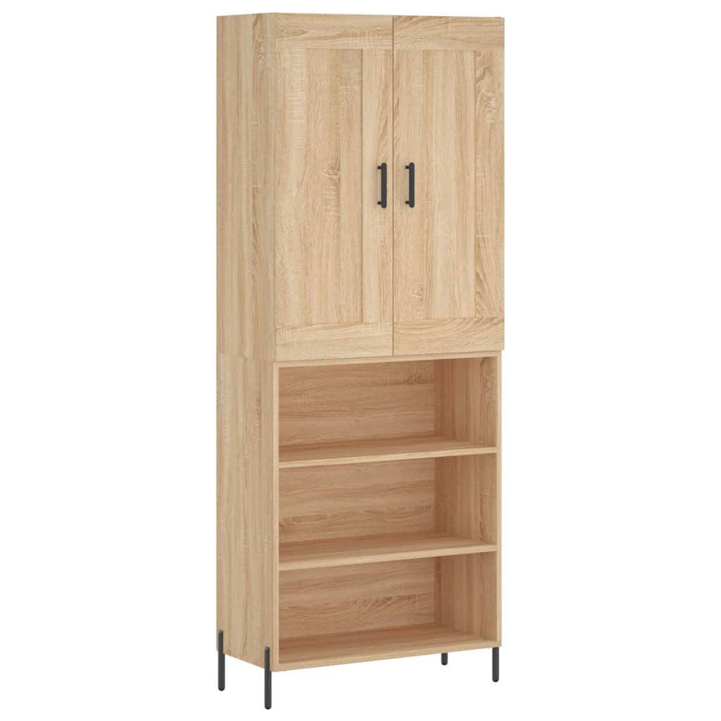 Image Buffet haut Chêne sonoma 69,5x34x180 cm Bois d'ingénierie | Xios Store SNC vidaXL Xios Store SNC