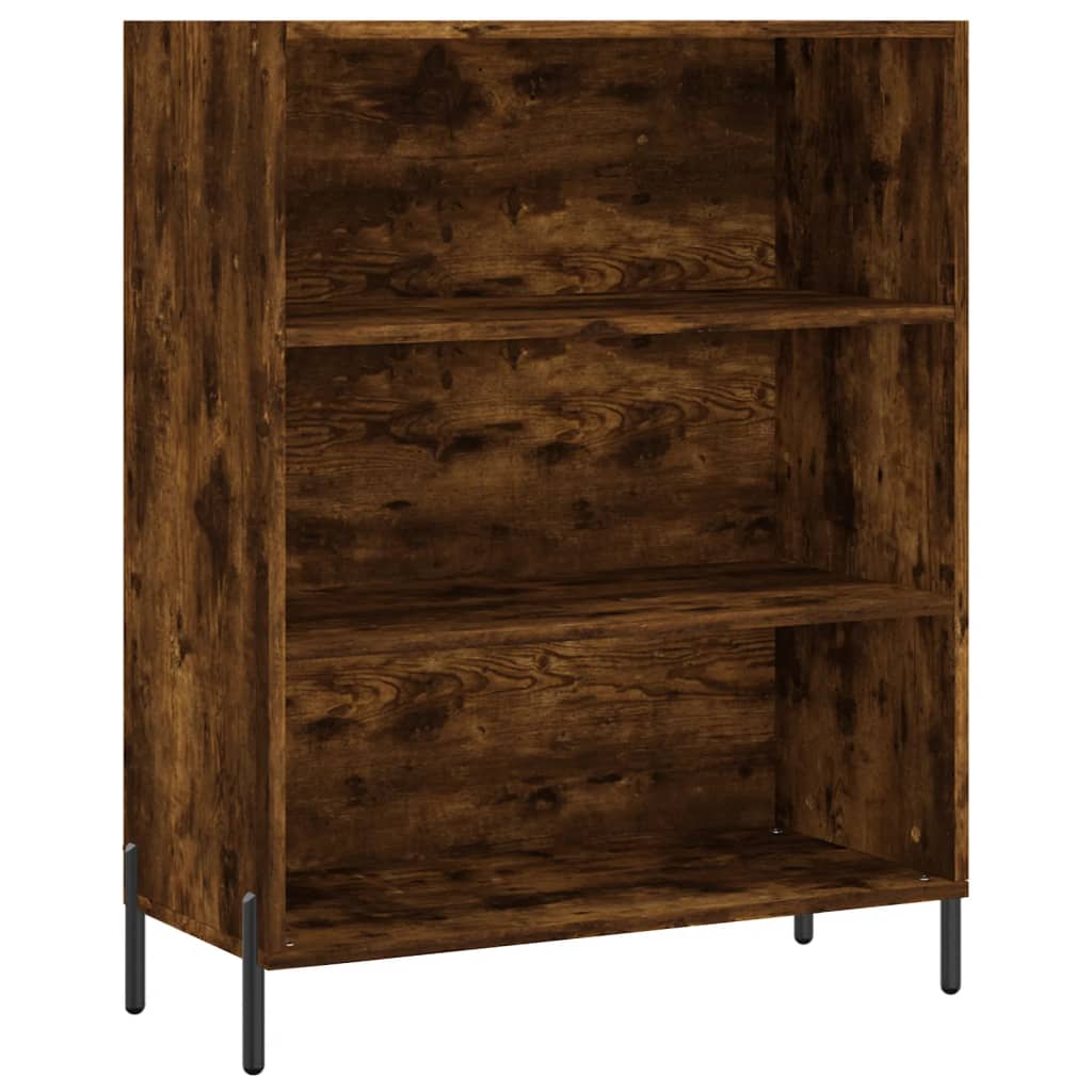 Image Buffet haut Chêne fumé 69,5x34x180 cm Bois d'ingénierie | Xios Store SNC vidaXL Xios Store SNC