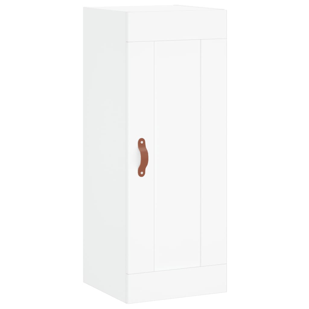 Image Buffet haut Blanc 34,5x34x180 cm Bois d'ingénierie | Xios Store SNC vidaXL Xios Store SNC