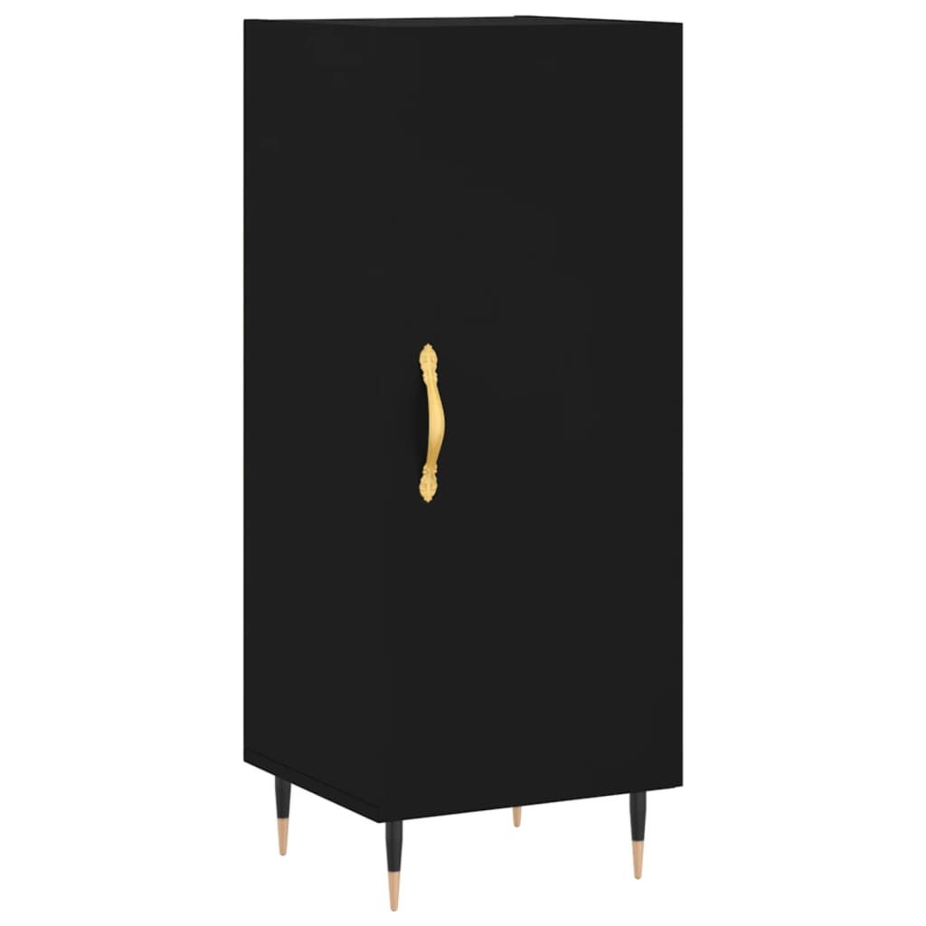 Image Buffet haut Noir 34,5x34x180 cm Bois d'ingénierie | Xios Store SNC vidaXL Xios Store SNC