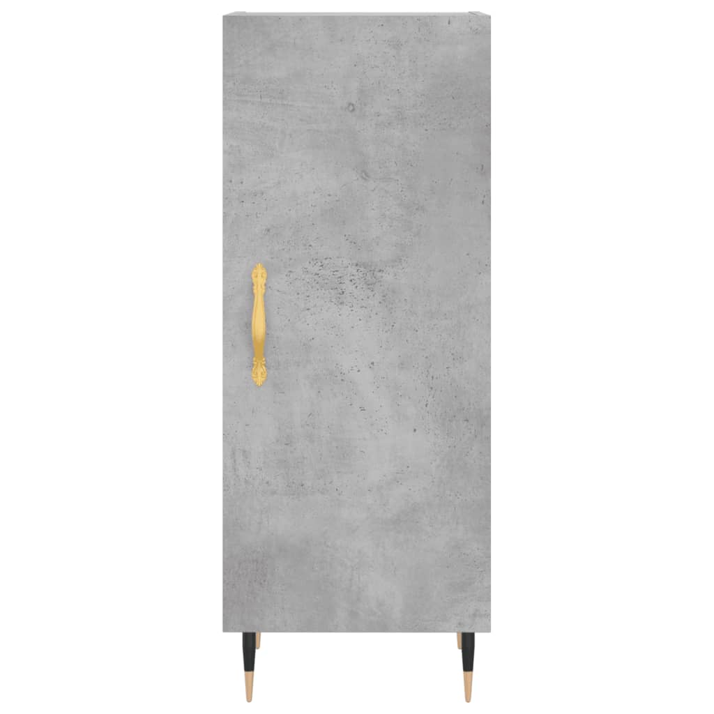 Image Buffet haut Gris béton 34,5x34x180 cm Bois d'ingénierie | Xios Store SNC vidaXL Xios Store SNC