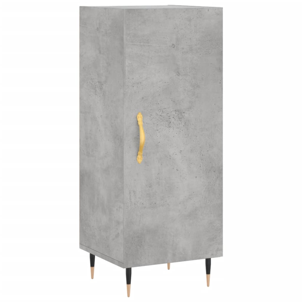 Image Buffet haut Gris béton 34,5x34x180 cm Bois d'ingénierie | Xios Store SNC vidaXL Xios Store SNC