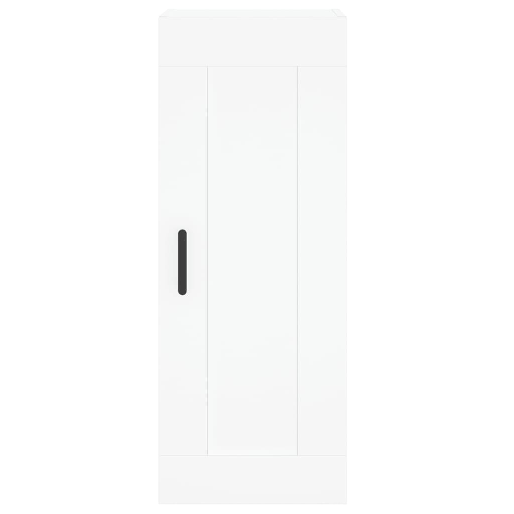 Image Buffet haut Blanc 34,5x34x180 cm Bois d'ingénierie | Xios Store SNC vidaXL Xios Store SNC