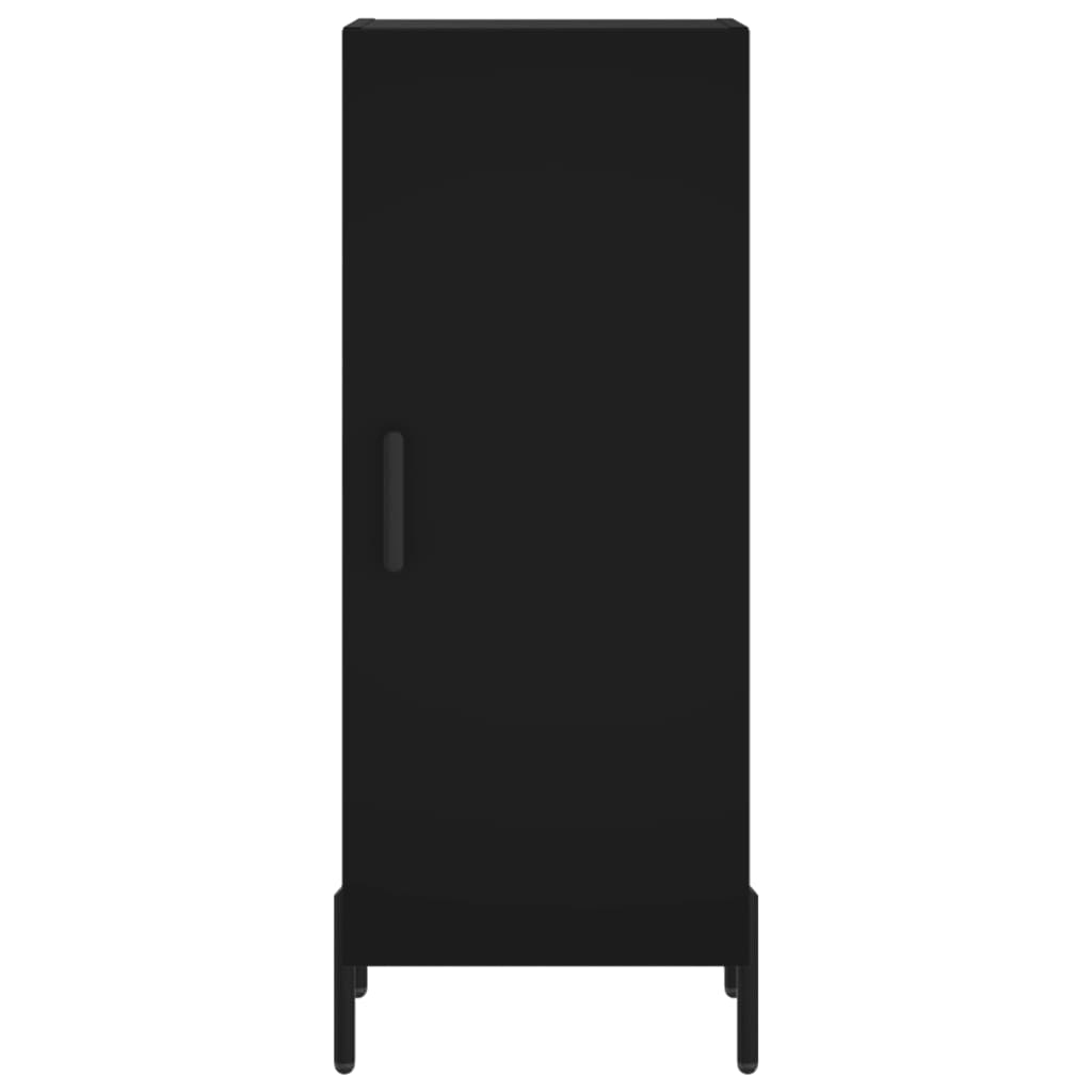 Image Buffet haut Noir 34,5x34x180 cm Bois d'ingénierie | Xios Store SNC vidaXL Xios Store SNC