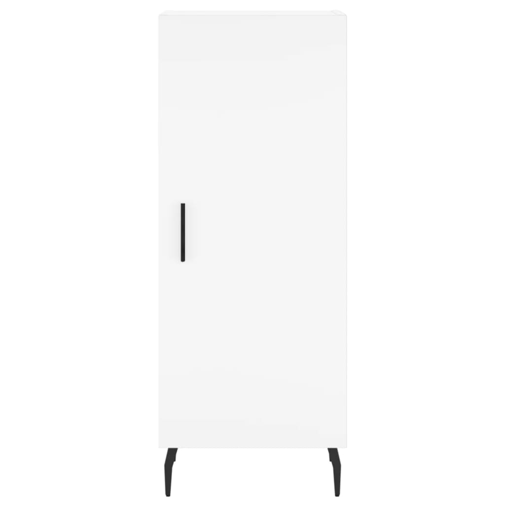 Image Buffet haut Blanc 34,5x34x180 cm Bois d'ingénierie | Xios Store SNC vidaXL Xios Store SNC