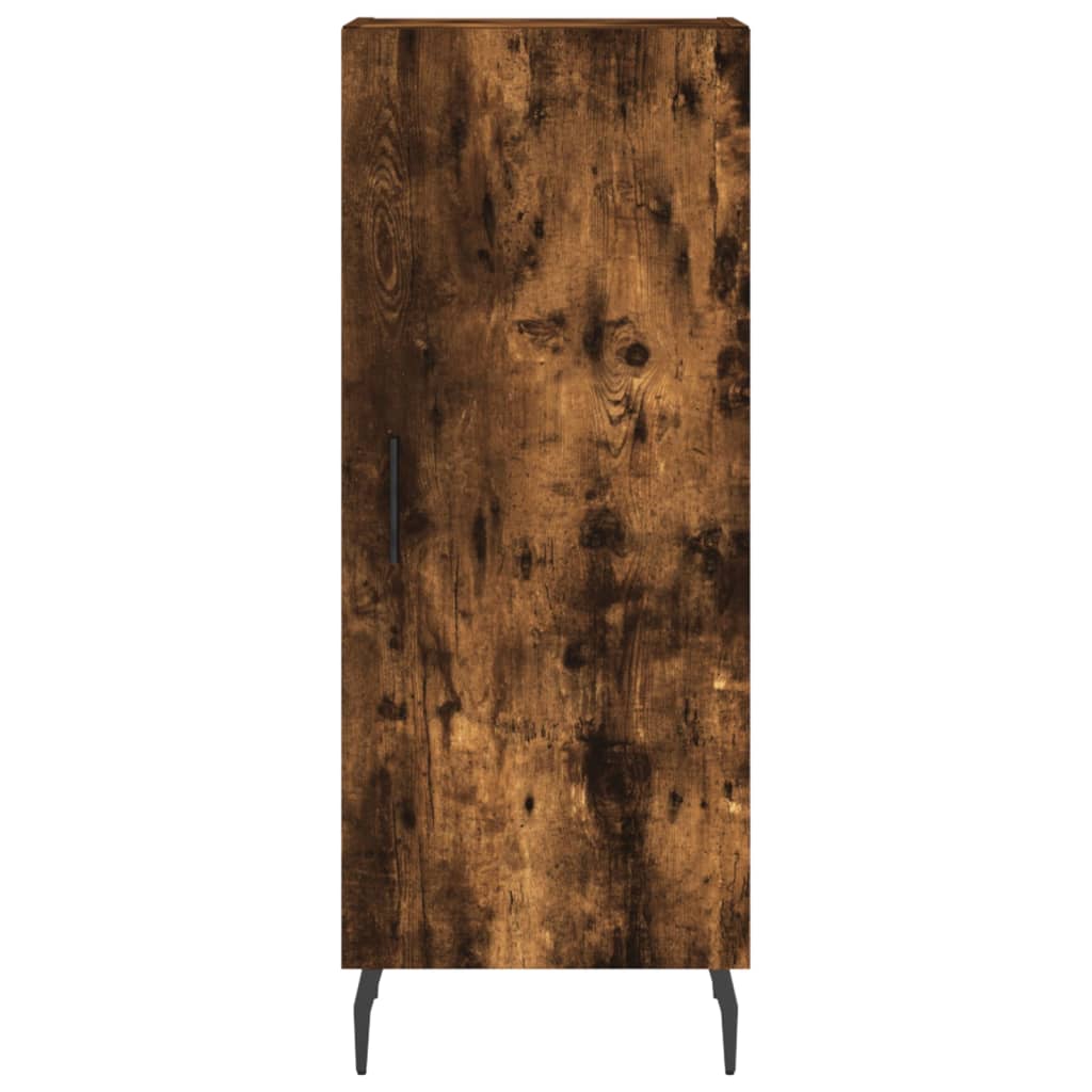 Image Buffet haut Chêne fumé 34,5x34x180 cm Bois d'ingénierie | Xios Store SNC vidaXL Xios Store SNC