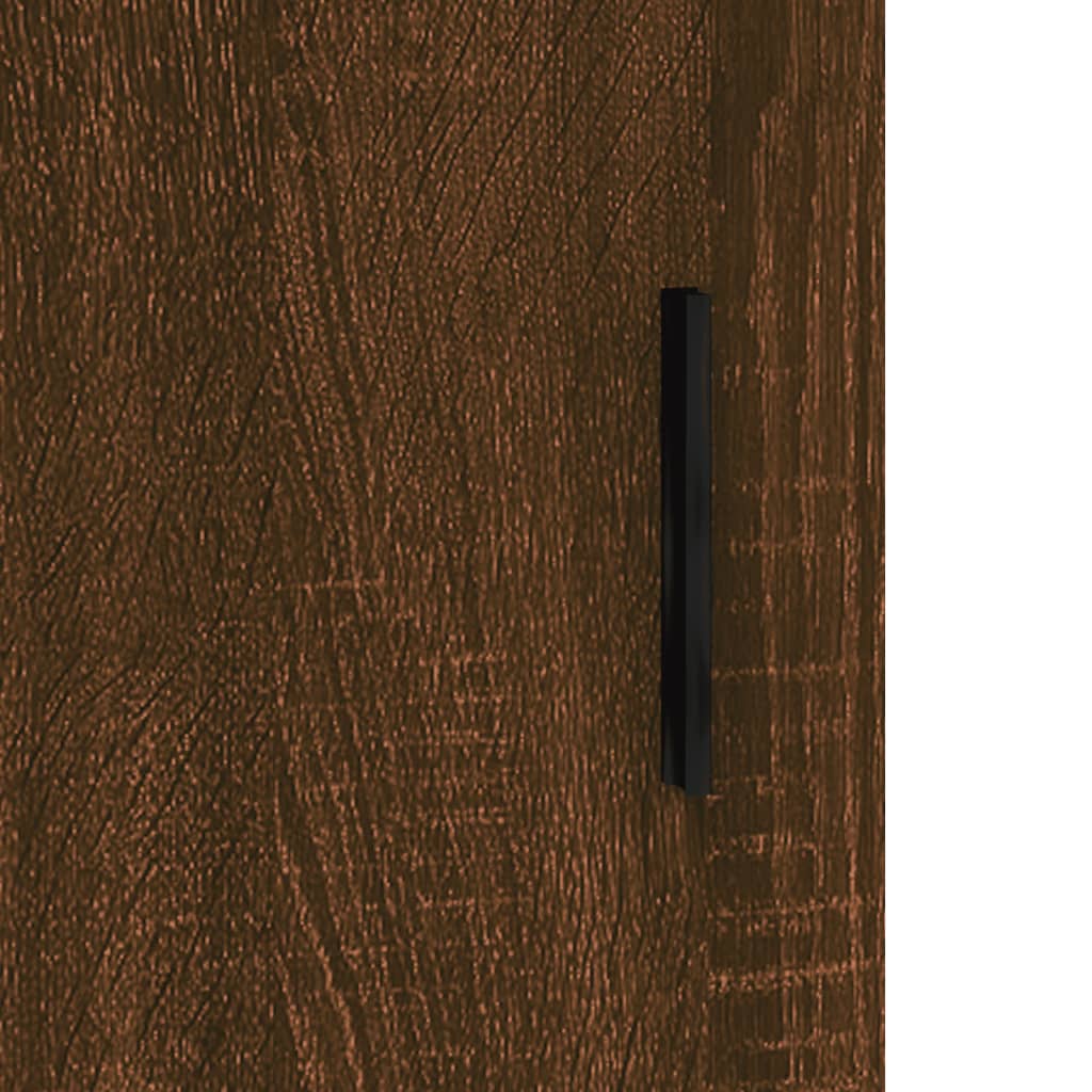 Image Buffet haut Chêne marron 34,5x34x180 cm Bois d'ingénierie | Xios Store SNC vidaXL Xios Store SNC