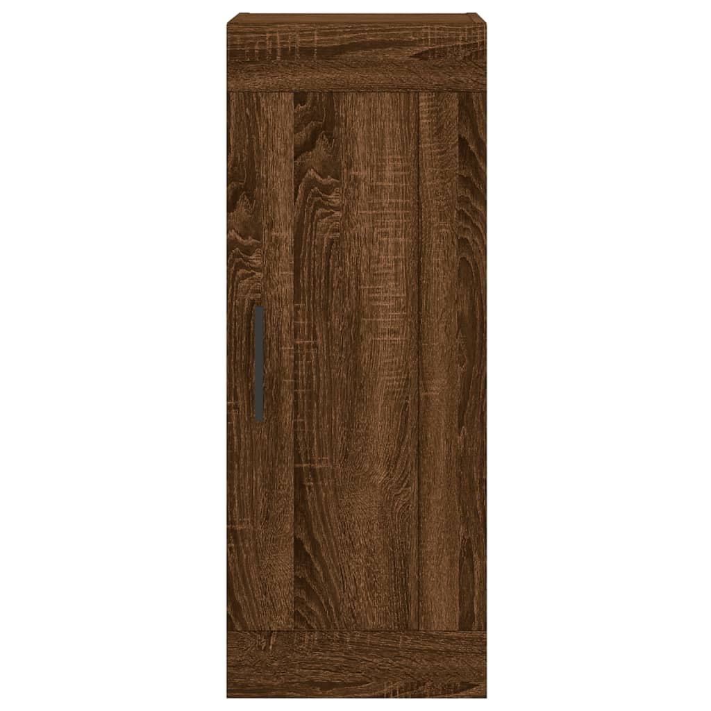 Image Buffet haut Chêne marron 34,5x34x180 cm Bois d'ingénierie | Xios Store SNC vidaXL Xios Store SNC