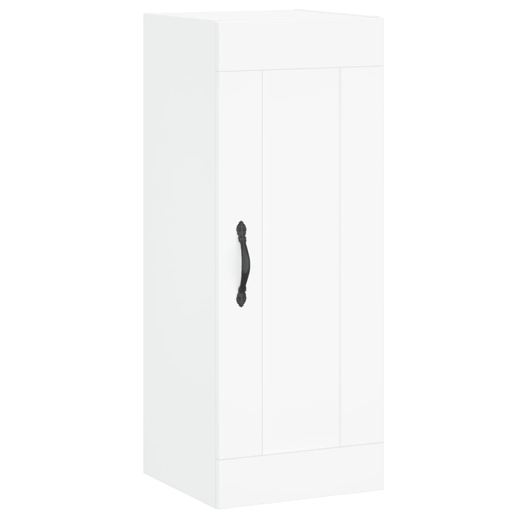 Image Buffet haut Blanc 34,5x34x180 cm Bois d'ingénierie | Xios Store SNC vidaXL Xios Store SNC