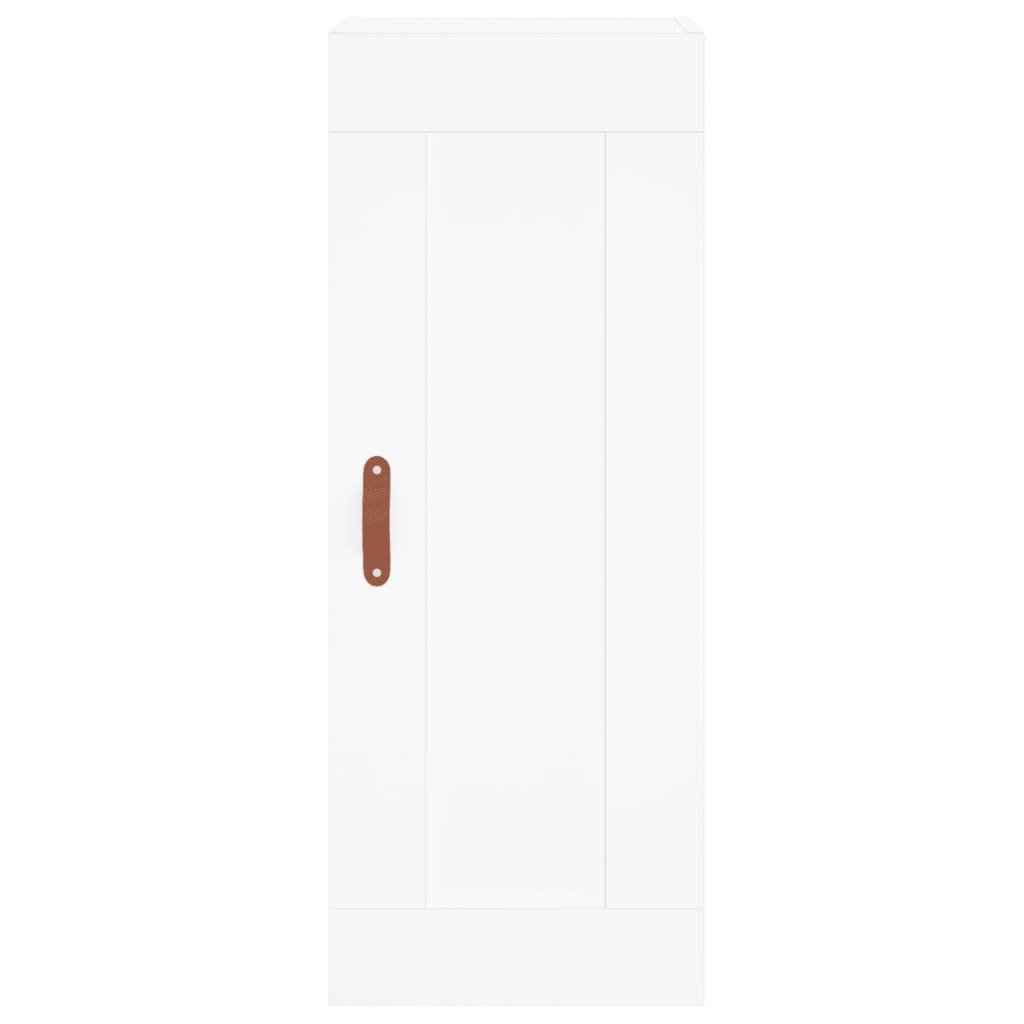 Image Buffet haut Blanc 34,5x34x180 cm Bois d'ingénierie | Xios Store SNC vidaXL Xios Store SNC