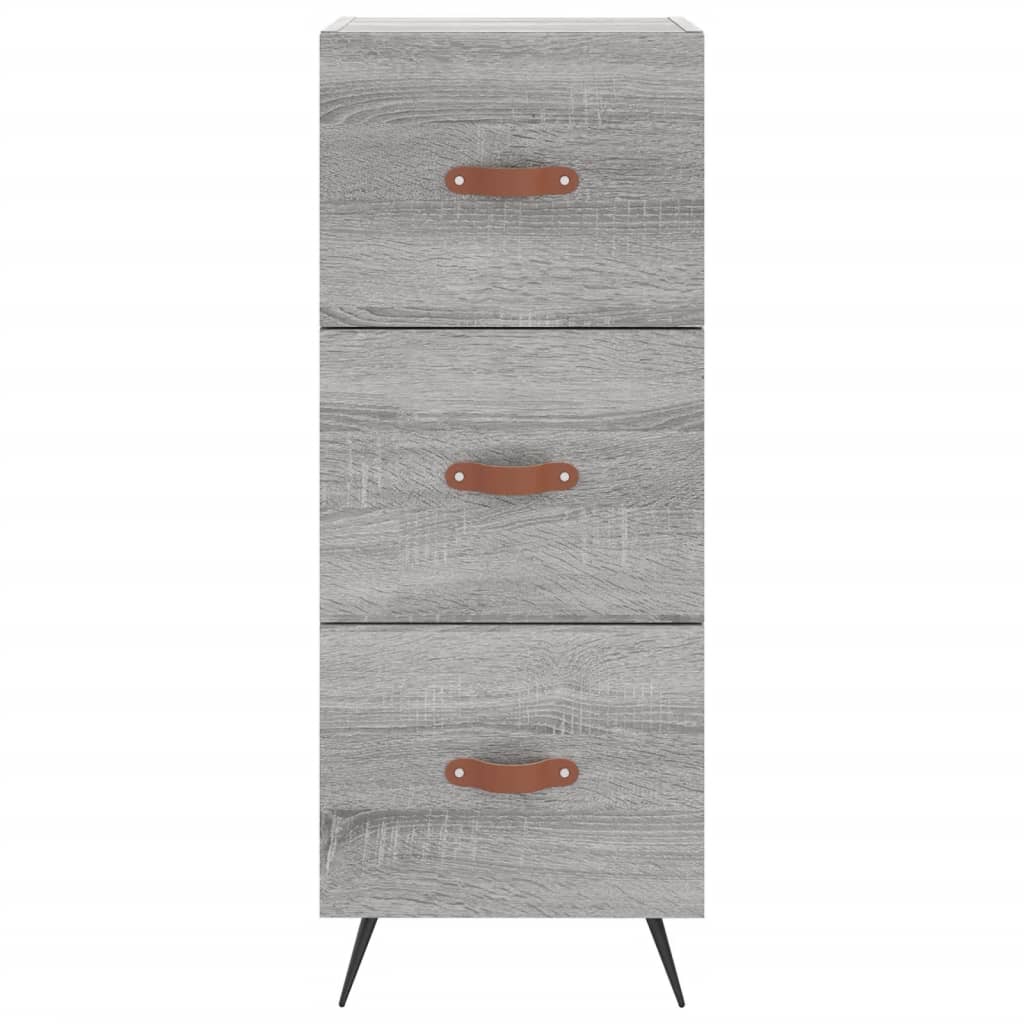 Buffet haut Sonoma gris 34,5x34x180 cm Bois d'ingénierie, Xios Store SNC