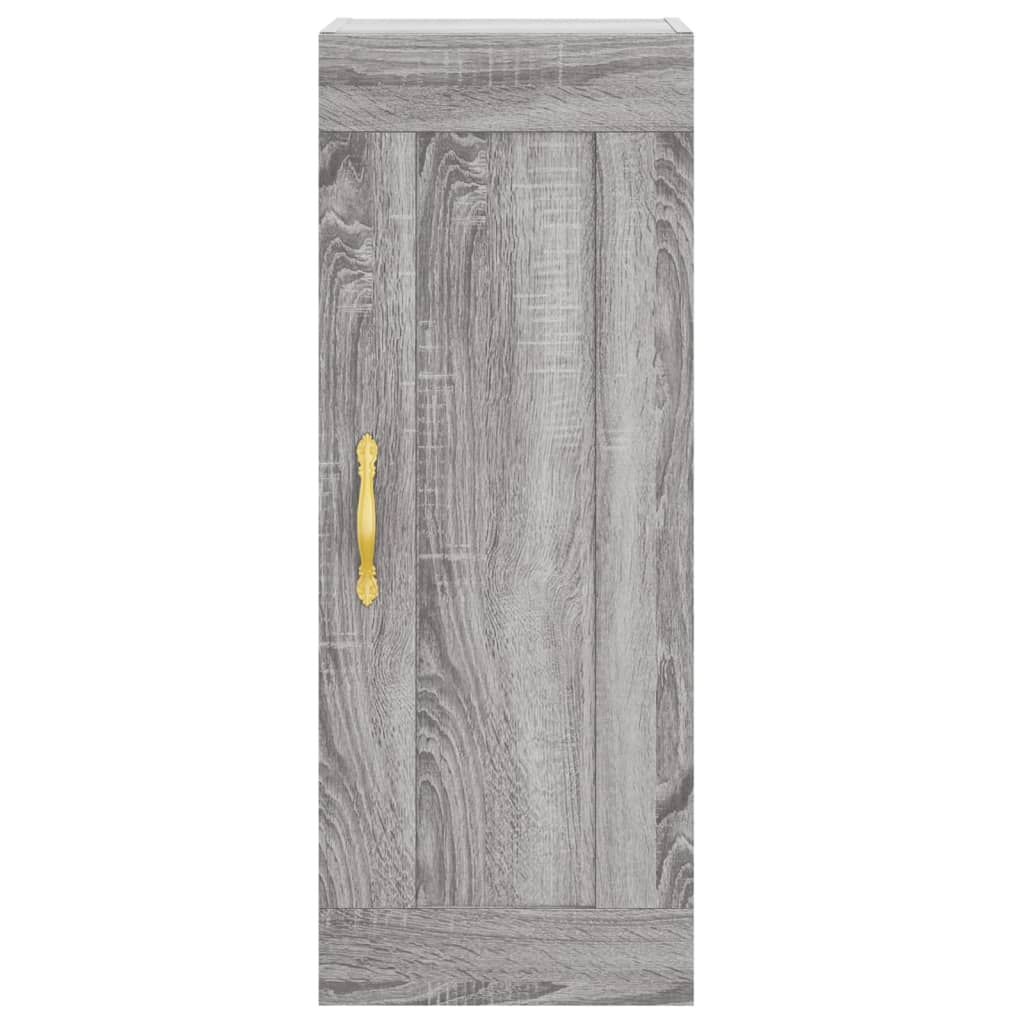 Image Buffet haut Sonoma gris 34,5x34x180 cm Bois d'ingénierie | Xios Store SNC vidaXL Xios Store SNC