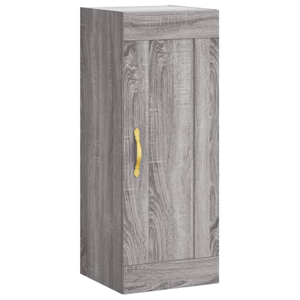 Image Buffet haut Sonoma gris 34,5x34x180 cm Bois d'ingénierie | Xios Store SNC vidaXL Xios Store SNC