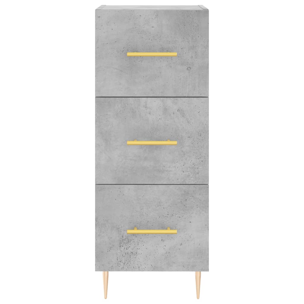 Image Buffet haut Gris béton 34,5x34x180 cm Bois d'ingénierie | Xios Store SNC vidaXL Xios Store SNC