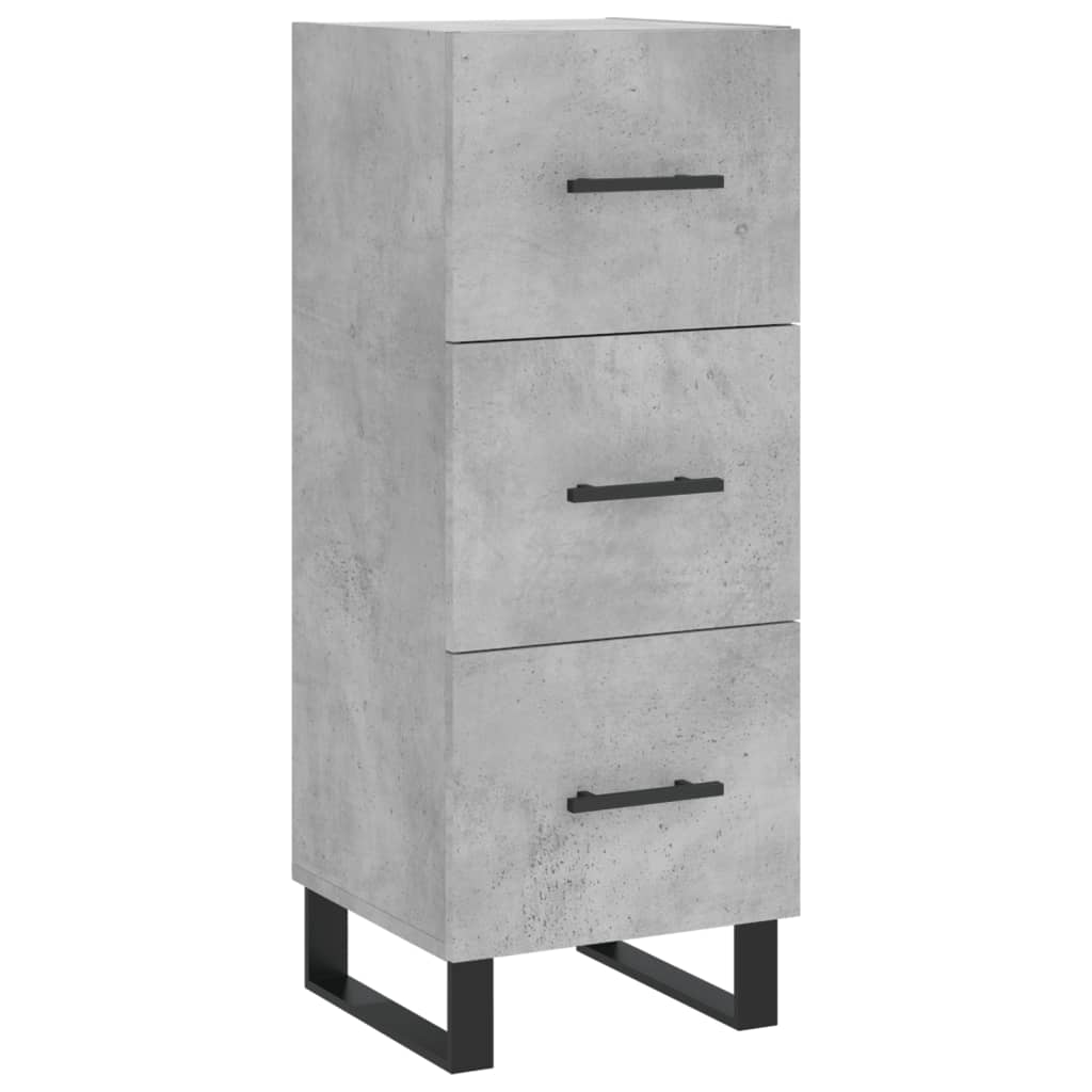 Image Buffet haut Gris béton 34,5x34x180 cm Bois d'ingénierie | Xios Store SNC vidaXL Xios Store SNC