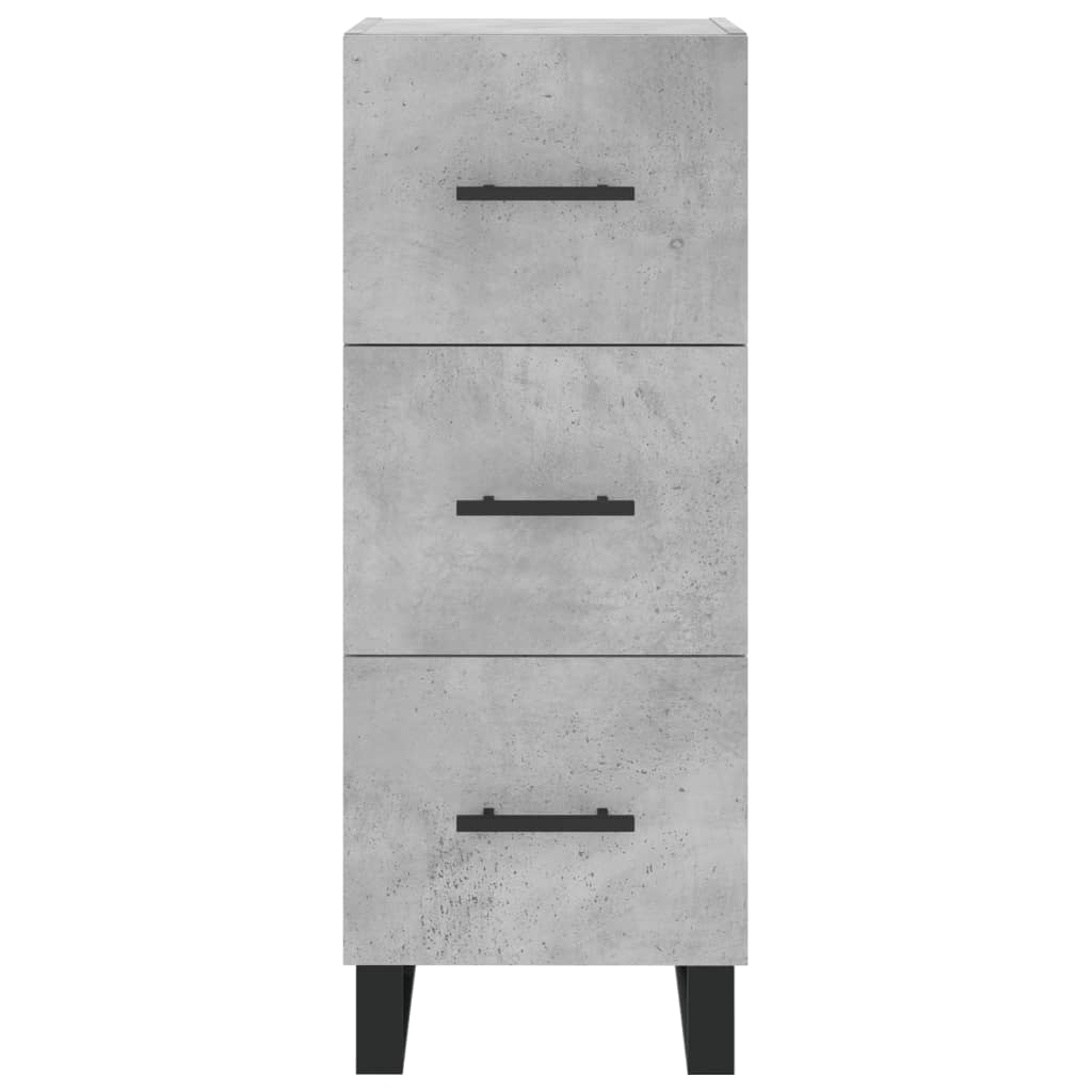 Image Buffet haut Gris béton 34,5x34x180 cm Bois d'ingénierie | Xios Store SNC vidaXL Xios Store SNC