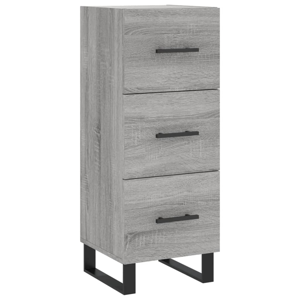 Image Buffet haut Sonoma gris 34,5x34x180 cm Bois d'ingénierie | Xios Store SNC vidaXL Xios Store SNC