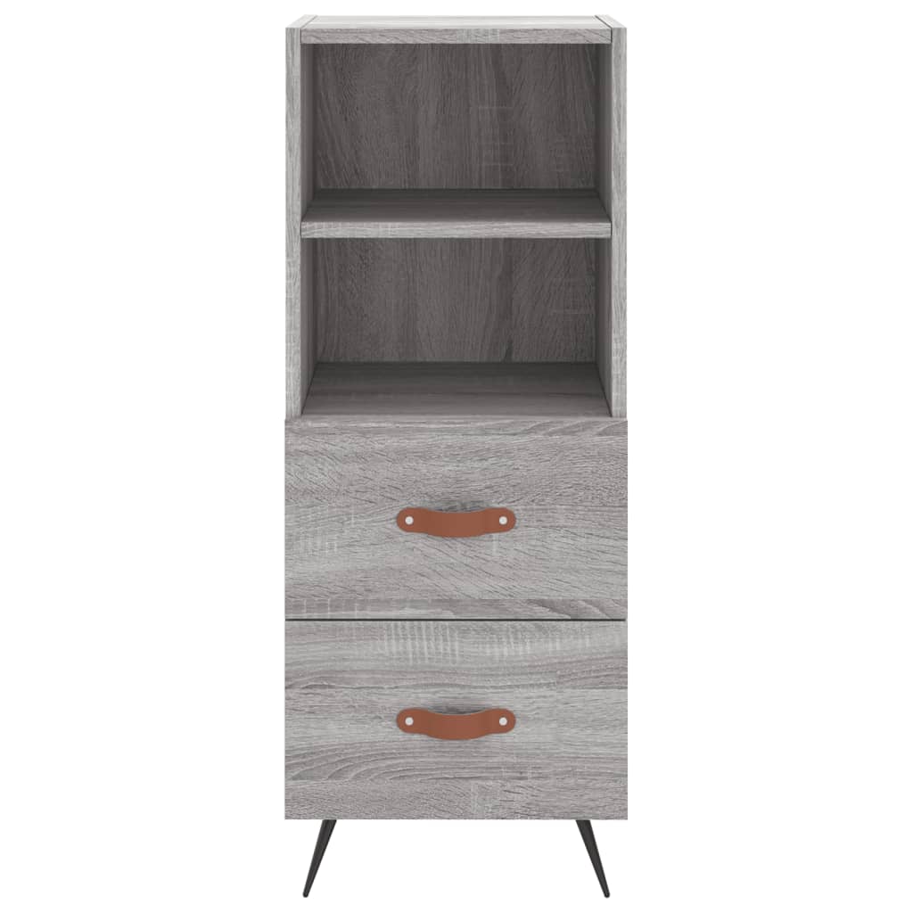 Image Buffet haut Sonoma gris 34,5x34x180 cm Bois d'ingénierie | Xios Store SNC vidaXL Xios Store SNC