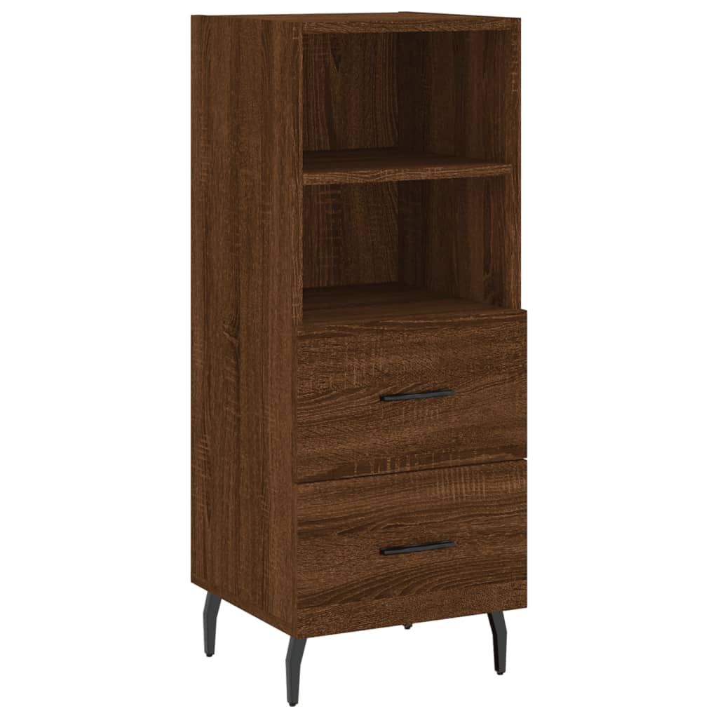 Image Buffet haut Chêne marron 34,5x34x180 cm Bois d'ingénierie | Xios Store SNC vidaXL Xios Store SNC