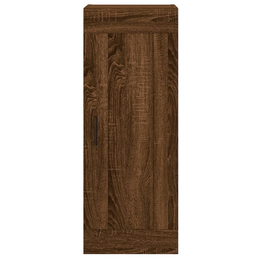 Image Buffet haut Chêne marron 34,5x34x180 cm Bois d'ingénierie | Xios Store SNC vidaXL Xios Store SNC