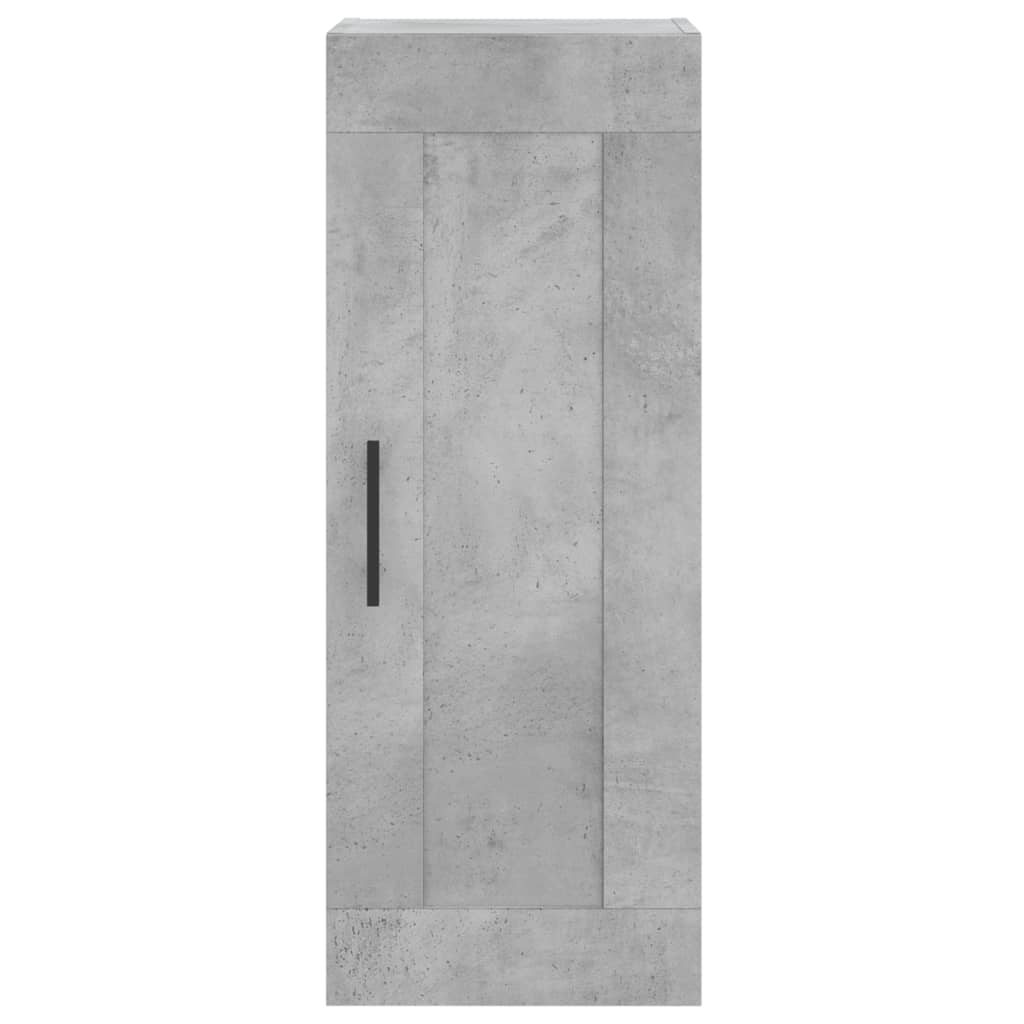 Image Buffet haut Gris béton 34,5x34x180 cm Bois d'ingénierie | Xios Store SNC vidaXL Xios Store SNC