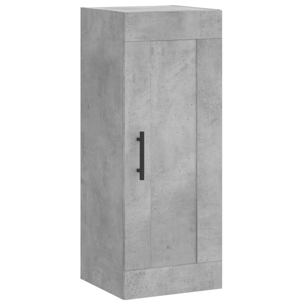 Image Buffet haut Gris béton 34,5x34x180 cm Bois d'ingénierie | Xios Store SNC vidaXL Xios Store SNC