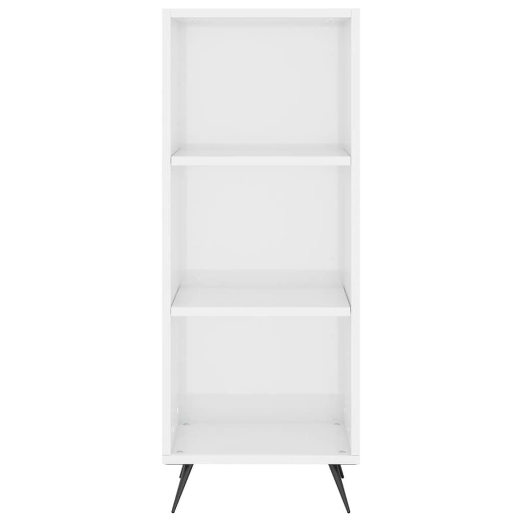 Image Buffet haut Blanc brillant 34,5x34x180 cm Bois d'ingénierie | Xios Store SNC vidaXL Xios Store SNC