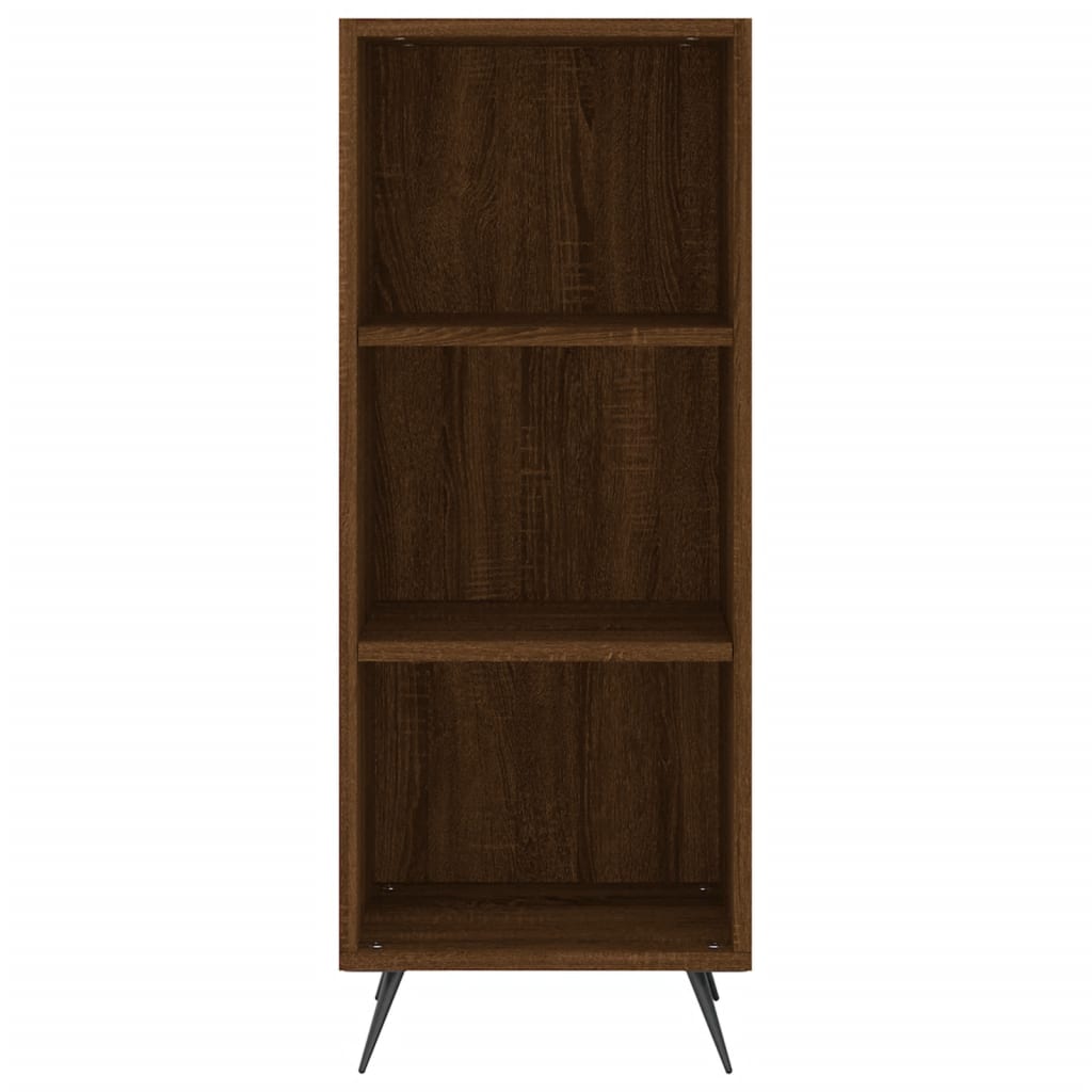 Image Buffet haut Chêne marron 34,5x34x180 cm Bois d'ingénierie | Xios Store SNC vidaXL Xios Store SNC