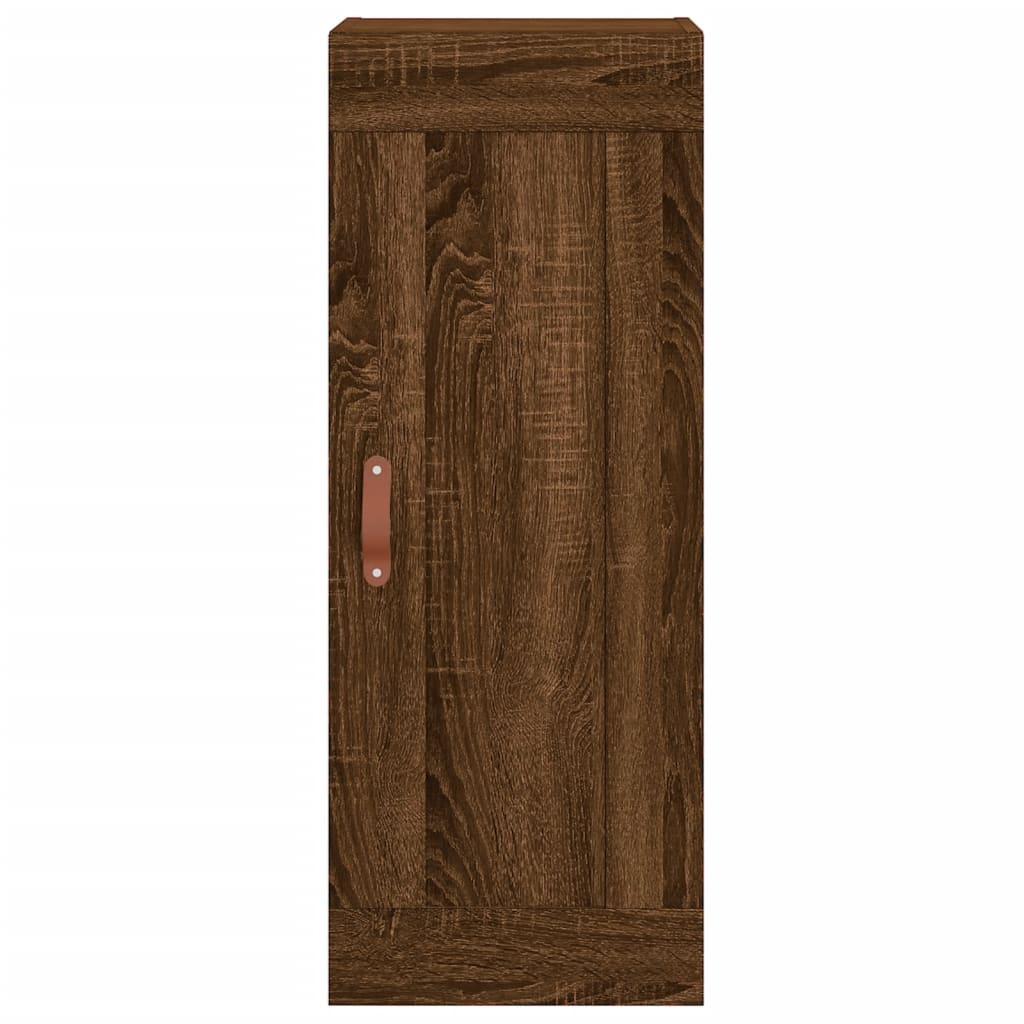 Image Buffet haut Chêne marron 34,5x34x180 cm Bois d'ingénierie | Xios Store SNC vidaXL Xios Store SNC