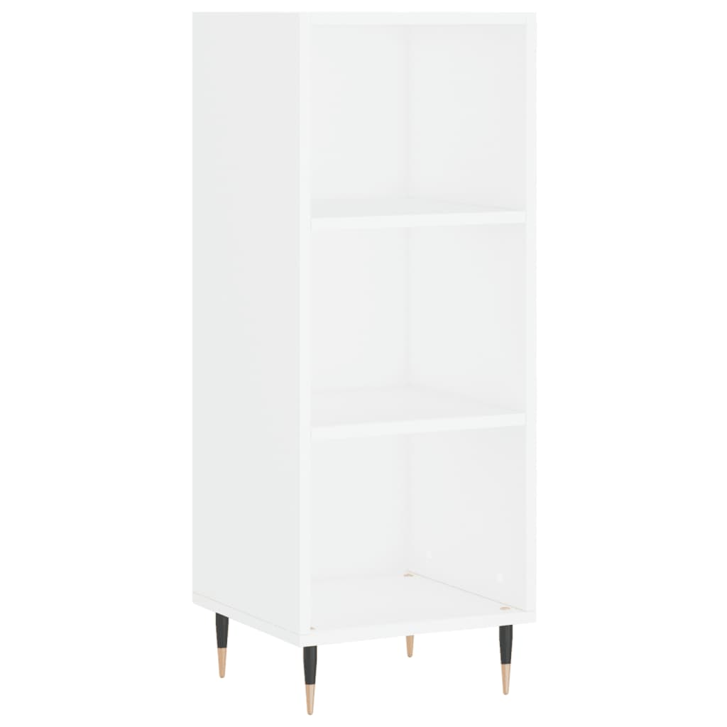 Image Buffet haut Blanc 34,5x34x180 cm Bois d'ingénierie | Xios Store SNC vidaXL Xios Store SNC